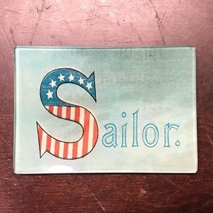 John Derian Sailor Glass Decoupage Tray